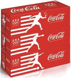Coca-Cola Reveals Limited-Edition London Olympic Cans For Team USA - DesignTAXI.com #branding #packaging #coca #olympics #cola