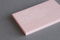 business card #business #pink #card #layout #typography