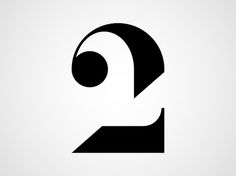 letters, numbers, & glyphs #two #numeral #minimal #number