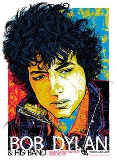 GigPosters.com - Bob Dylan #bob #illustration #rhys #dylan #poster #cooper