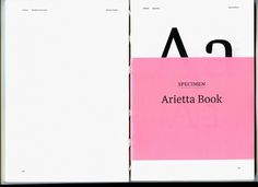 Arietta, process/specimen (spreads) -- Abi Huynh #specimen #arietta #book