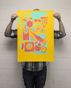 Screen Printing Experimentations - Maxime Francout #screen #print #poster #abstract
