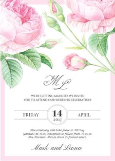 Peony- Wedding Invitations #paperlust #weddinginvitation #weddinginspiration #flower #floral #illustrations #pink #pastel #cards #paper #de