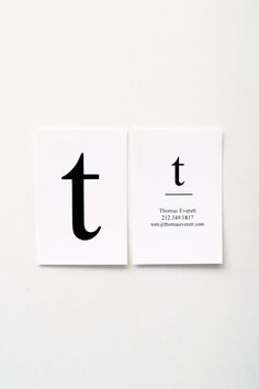 Thomas Letterpress Business Card