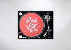Bureau Bruneau #turntable #branding #people #vinyl #music #love #typography