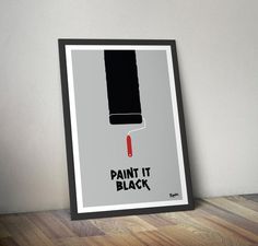 The Rolling Stones Paint it Black Print #tech #flow #gadget #gift #ideas #cool
