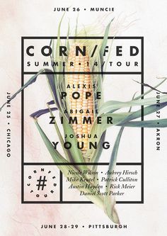 Corn/fed Summer 14 Tour Poster