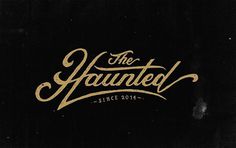 Hand Lettering by Tobias Saul #haunted
