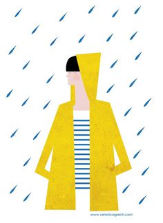 veronica grech illustration #illustration #rain