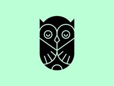 Dribbble - Sitting Low. by Tim Boelaars #mark #logo #owl