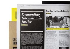 Amnesty International Hong Kong Annual Report 2010 on the Behance Network #print #annualreport #brochure #typography