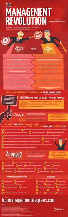 The Management Revolution #business #infographic #revoultion #traditional #employee #company #employer #management #teamwork