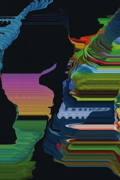 Mesmerised Reality by Quentin Deronzier #glitch #colors #paint #distort #graphic