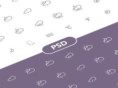 Free Weather PSD Icons by Shakuro