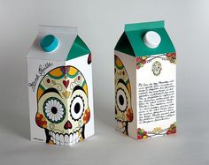 packaging | UQAM | Sylvain Allard #packaging #milk #sugar #skull