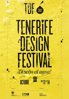 TDF - Typographie , Lo siento #festival #design #poster #tenerife #type