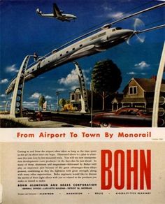 Bohn's 'Visions of the Future' Ads, 1940s | Retronaut #1940s #ads #of #design #the #bohns #illustration #visions #future #typography