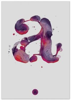 Typeverything.com Variation of letter "a" by... - Typeverything #type #watercolor