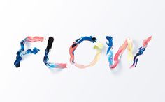 Typeverything: Photo #color #paint #sawdust #splash #3d #typography