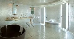 Desired bathroom atmosphere - Bathroom lighting #interior #design #bathroom #bathtub #decoration