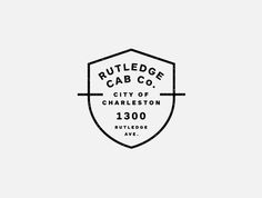 Rutledge Cab Co. #j #logo #fletcher