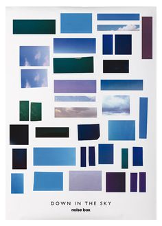 Noise Box - Down in the Sky #design #poster #blue #color #sky #font #murcia #marianofiore #arantxarueda