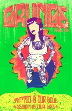 Projeto Pôsters Grunge | Flickr – Compartilhamento de fotos! #ilus #ink #design #free #tatto #art #grunge #life #soul