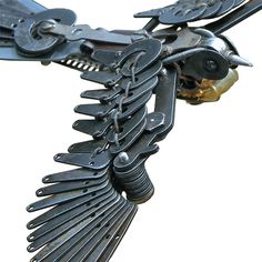 New Typewriter Part Birds by Jeremy Mayer #sculpture #typewriter #bird #metal #metallic
