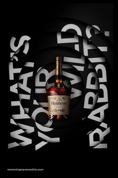 Hennessy: What's Your Wild Rabbit? on the Behance Network #type #advertising