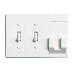 The Walhub Faceplate Organizer makes your old under-utilized light switch plates seem primitive. #product #home #design #industrial
