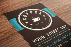 coffee flyer mockup f.jpg (580×386) #coffee #flyer