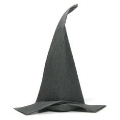 How to make an origami witch's hat (http://www.origami-make.org/howto-origami-halloween.php)