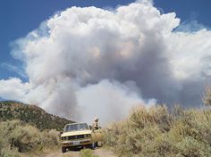 George Chasing Wildfires, Eureka, Nevada 2012 #photography #fire #smoke #landscape