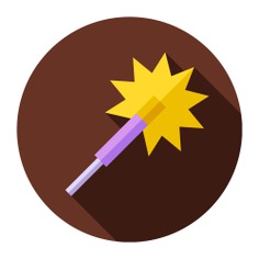 See more icon inspiration related to birthday and party, sparkler, lights, entertainment, fireworks, star, magic and wand on Flaticon.