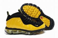 2012 new nike air foamposite One Max 2009 yellow/black women's #fashion