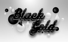Black Gold - ignacio fretes #type #minimal #typography
