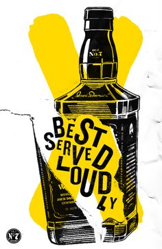 Jack Daniel's Music on Behance #poster #typography #design #graphic design #philosophy #jack daniels #whiskey #old number 7