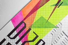 Designeyland / Dizajnilend on Behance #frame #fluorescent #portfolio #design #color #workshop #paint #triangle #behance #handmade #poster #type