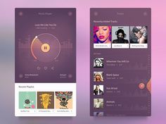 Free Android Music Player UI