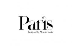 Paris | New Typeface by Moshik Nadav Typography on the Behance Network #logo #paris #typography