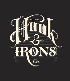 HOOK & IRONS #lettering #branding