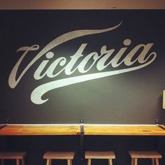 Not my logo, just my chalk | Flickr - Photo Sharing! #white #black #victoria #and #typography