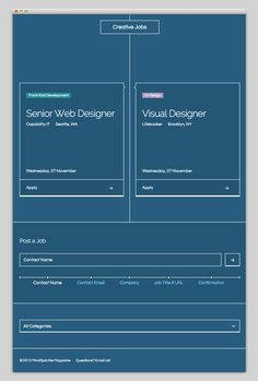 Creative Jobs #design #jobs #website #layout #web