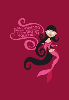 Mermaid / Yara #folklore #illustration #vector #girl