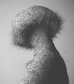 Can Pekdemir / Works #spikes #creepy #sculpture #white #horror #black #illustration #portrait #and #scary