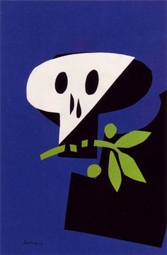 50 Watts #skeleton #modern #war #illustration #peace #poster #anti #skull