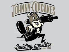 Dribbble - Johnny Cupcakes by Chris DeLorenzo #type #illustration #vector #tshirt