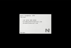 Norden by Number 04 #graphic design #monospace #print #business card