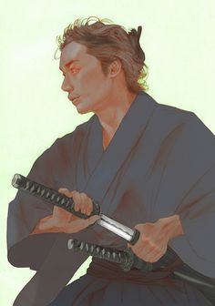 Japanese Illustration: Samurai and Katana. Hiroshi Goto. 2011 #japan