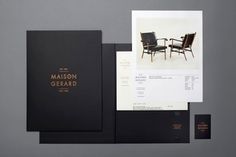 Design Work Life » cataloging inspiration daily #maison #black #identity #poster #gold #type #layout #gerard #trees